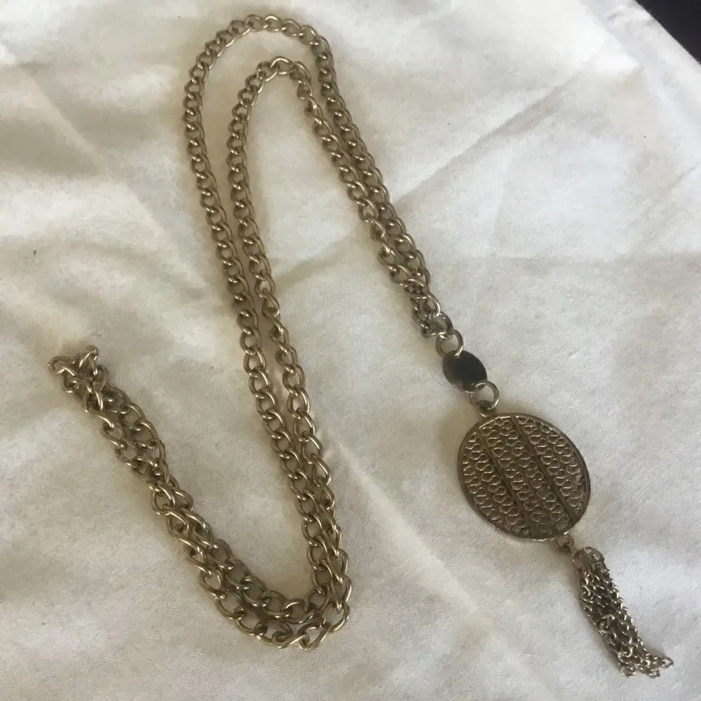 $10 ea or 3/$20. Goldtone Pendant Necklace